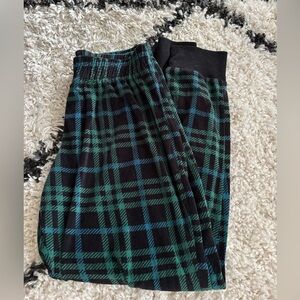 Plaid Black and Green Boys pajama pants